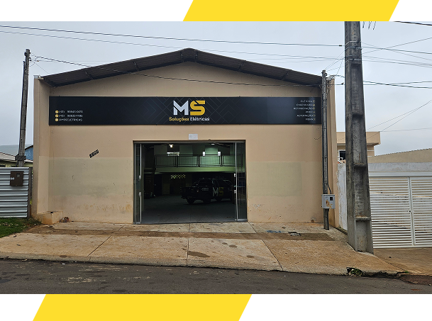 Imagem da equipe e estrutura da MS Soluções Elétricas